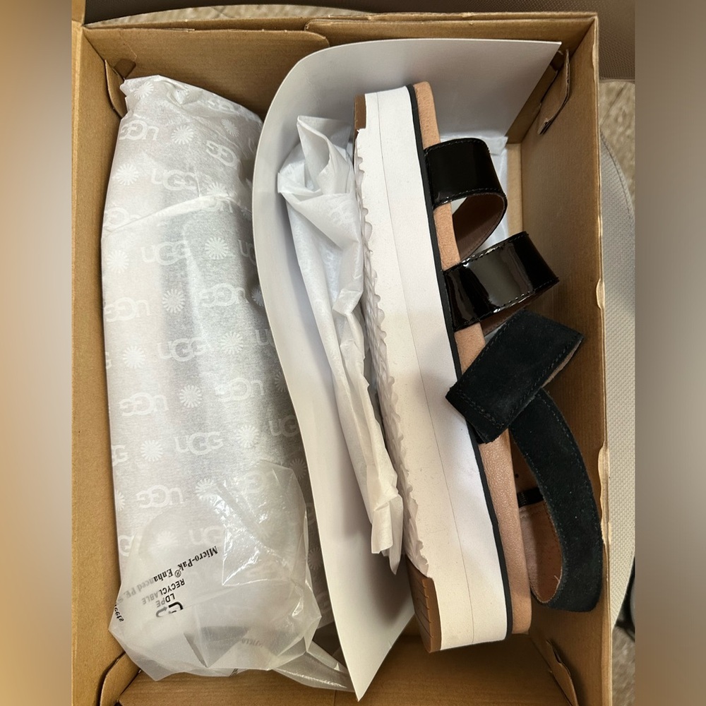 BRAND NEW UGG Platform open sandals with adjustable strap! SIZE11 Women